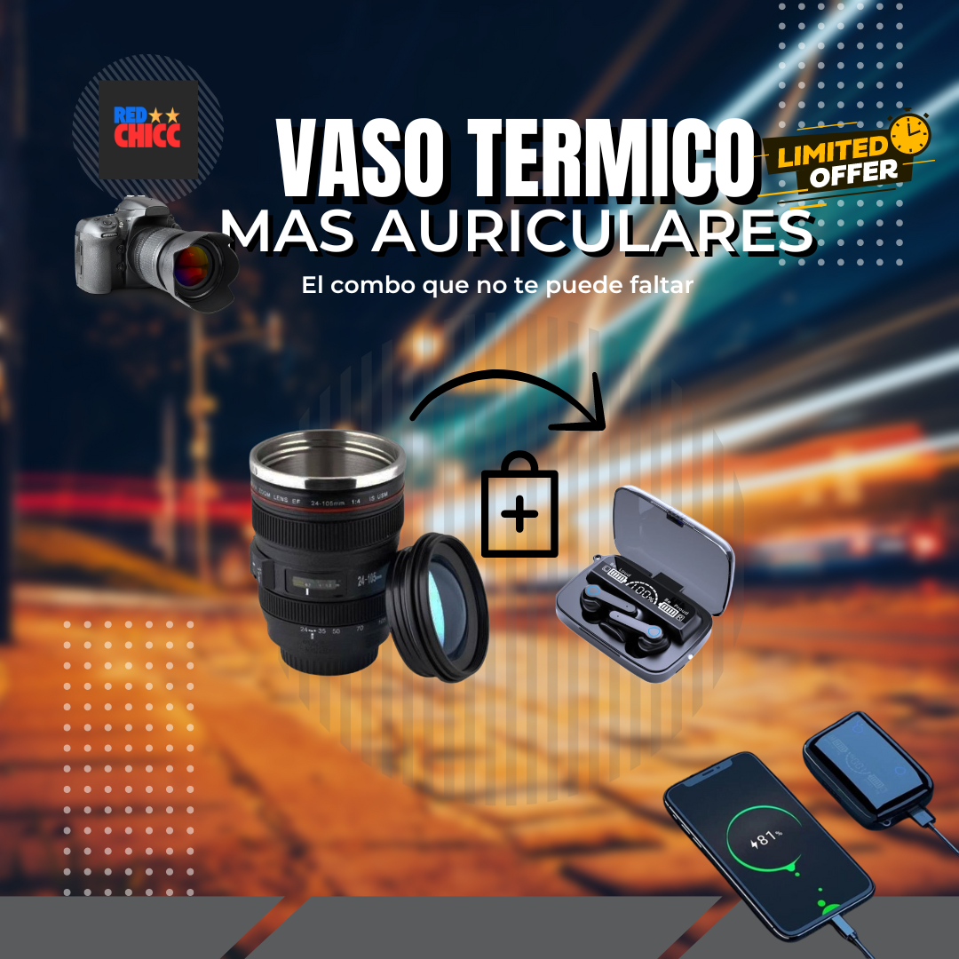 LensMug Pro - VASO LENTE CAMARA Mas Auricular M19 5.1