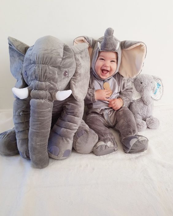 ELEFANTE DE APEGO PELUCHE PARA BEBÉS - Mi tienda