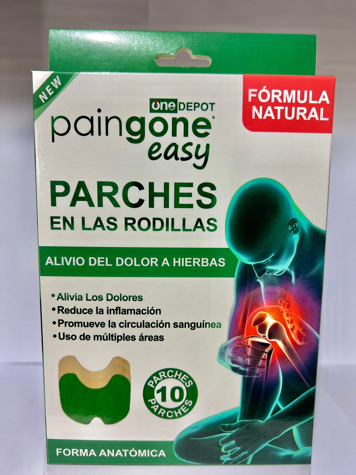 PAINgone - PARCHE PARA DOLOR DE RODILLAS (x10u) - Mi tienda