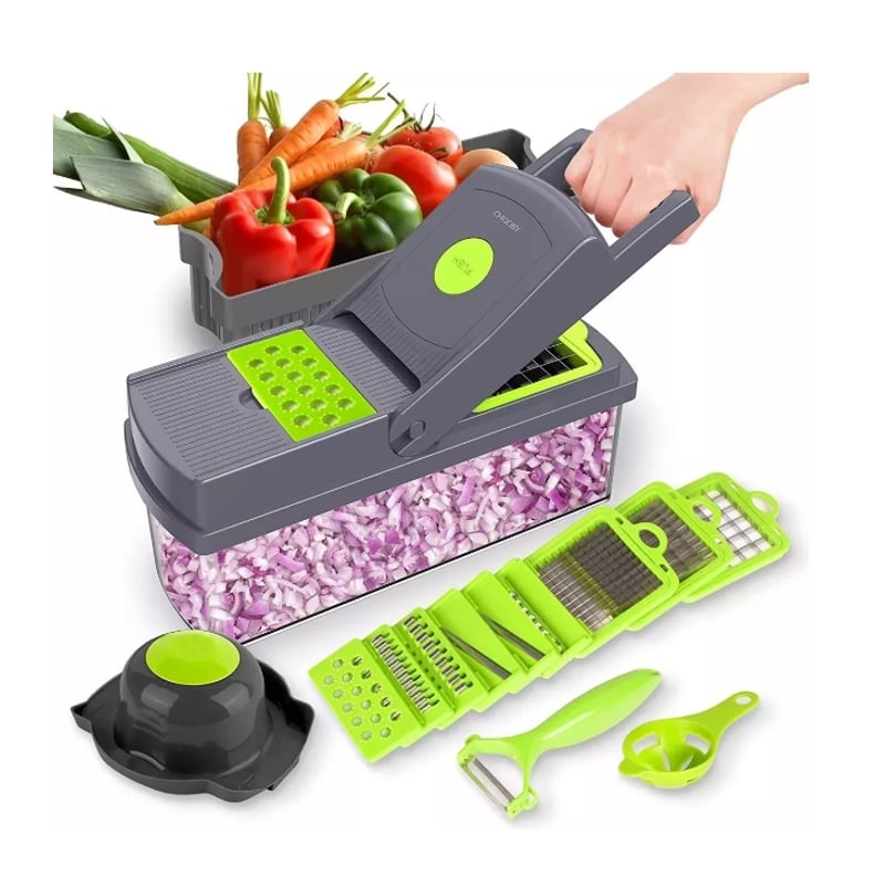 ⭐VeggieMaster Pro⭐ - Rallador Cortador 14 en 1 Fruta y Verduras - REDCHICC